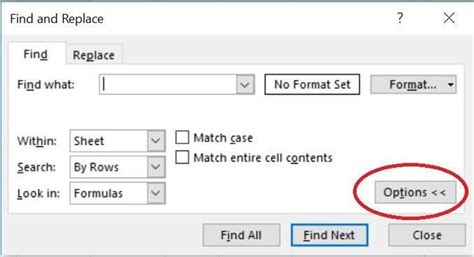 How to use Excel’s find feature to highlight or delete.
